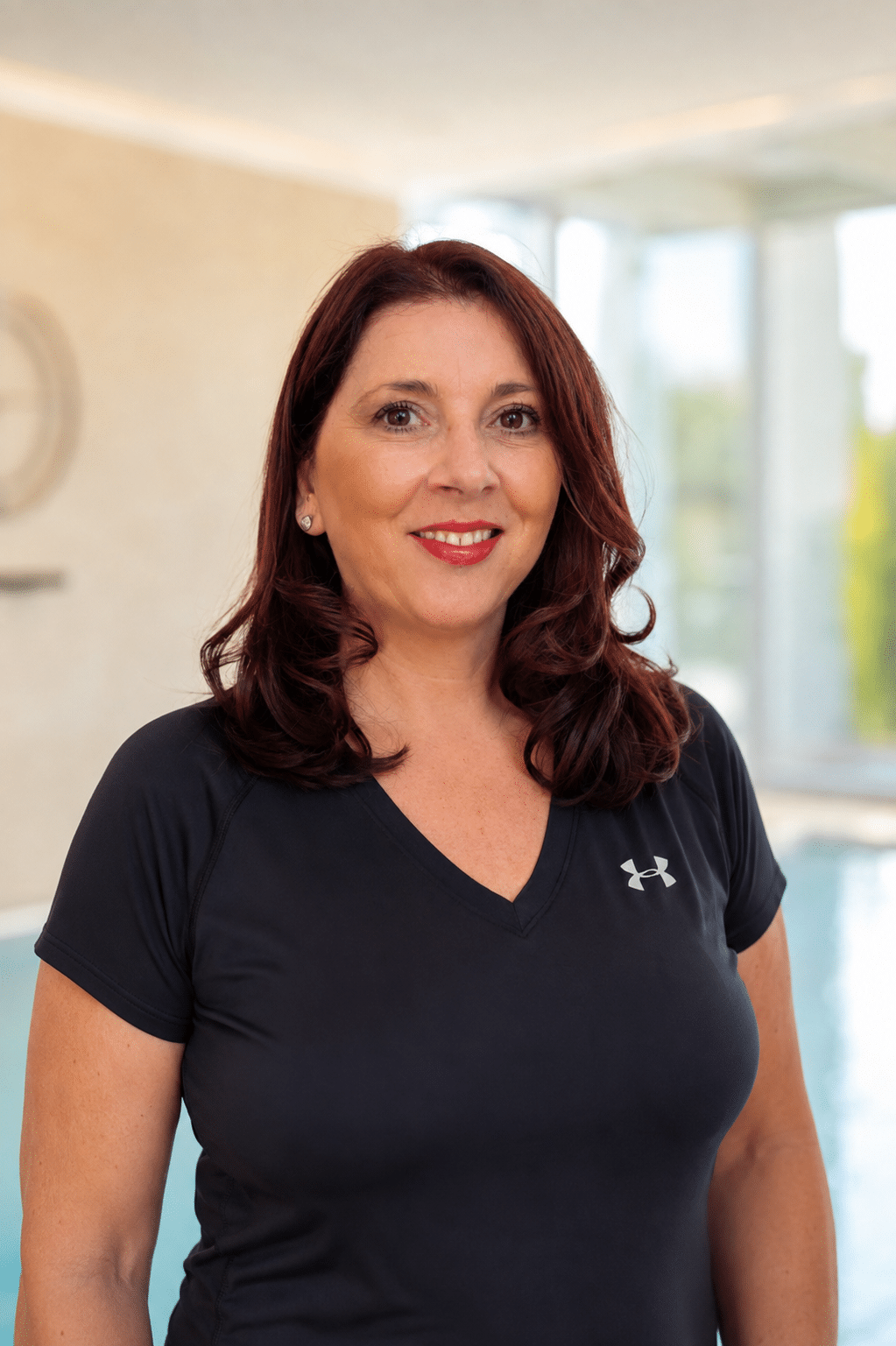 Aqua Pilates Trainerin Susanne Stenzhorn im FÄHRHAUS SPA